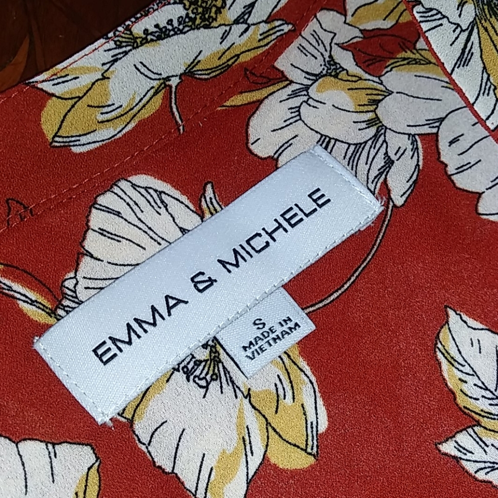 0205 Emma&Michele LIGHTWEIGHT Floral Drop Waist Dress* - Picture 4 of 6